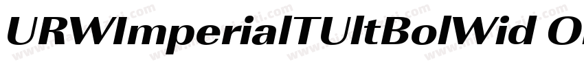 URWImperialTUltBolWid Oblique字体转换